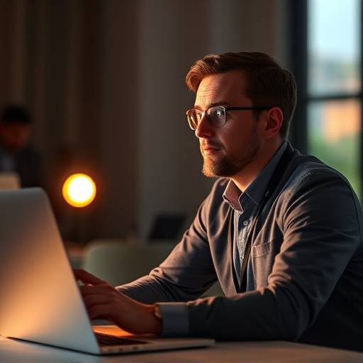 Course instructor conducting a webinar