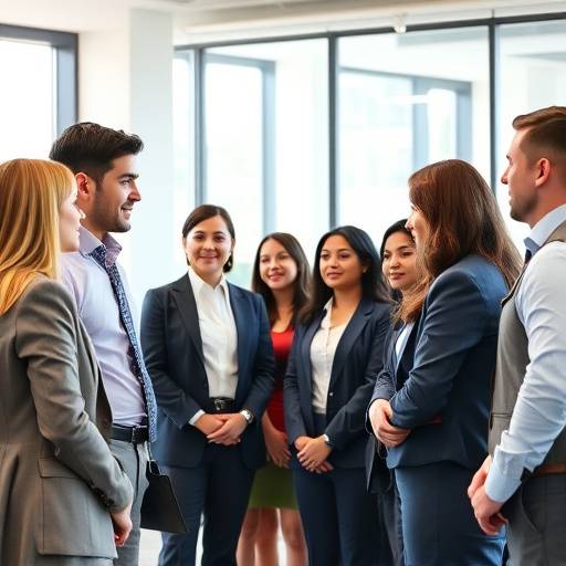 Diverse group participating in a mock interview session